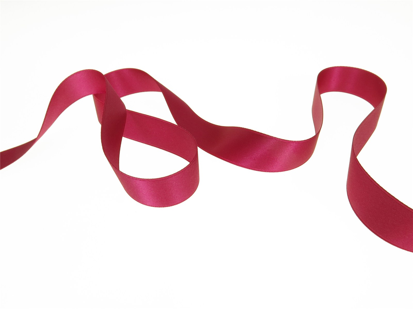 Double Face Satin Ribbon - Plain - 91 Fuchsia - 16 mm