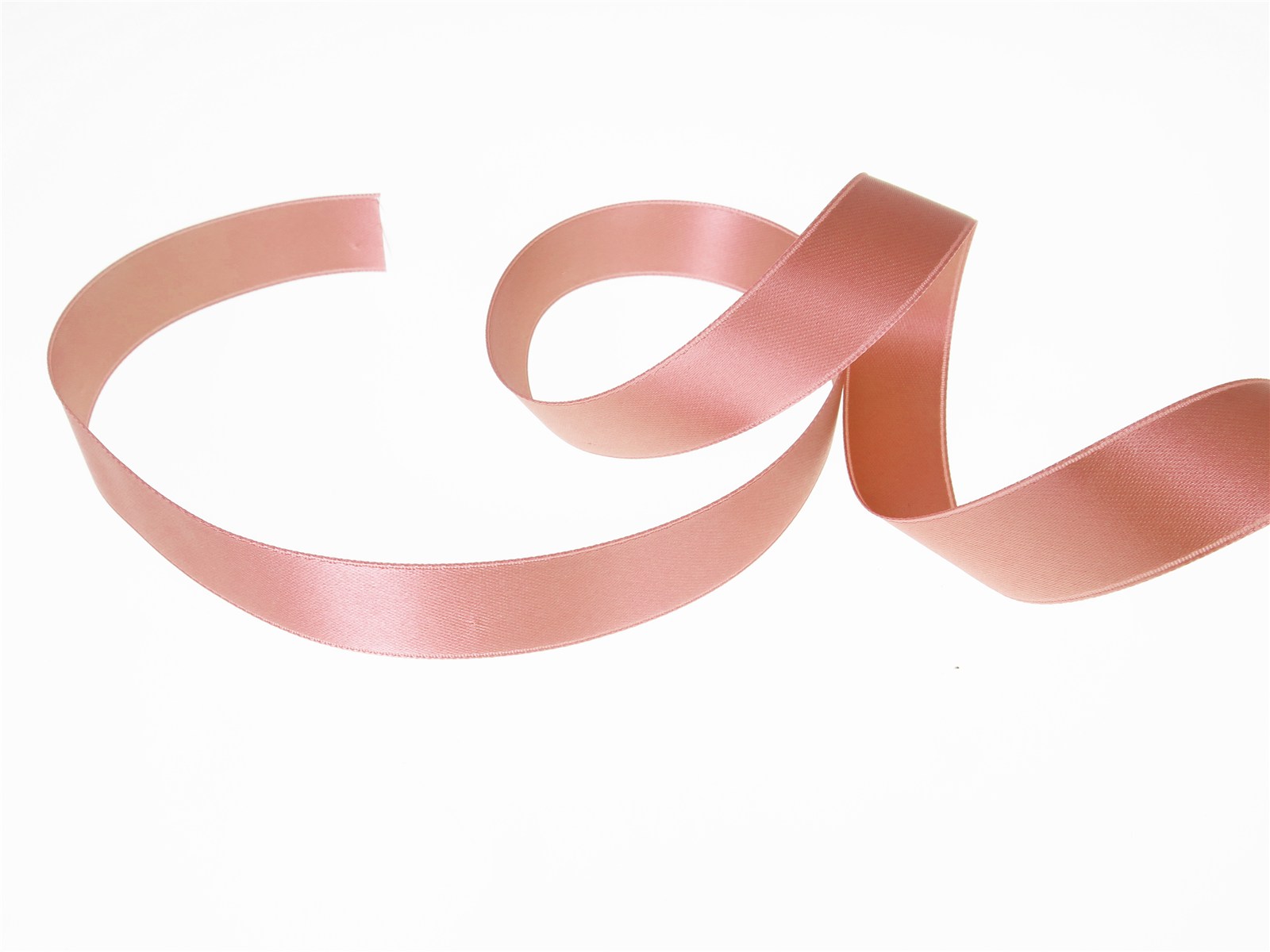 Ruban Satin double face - uni - 77 Vieux Rose - 16 mm