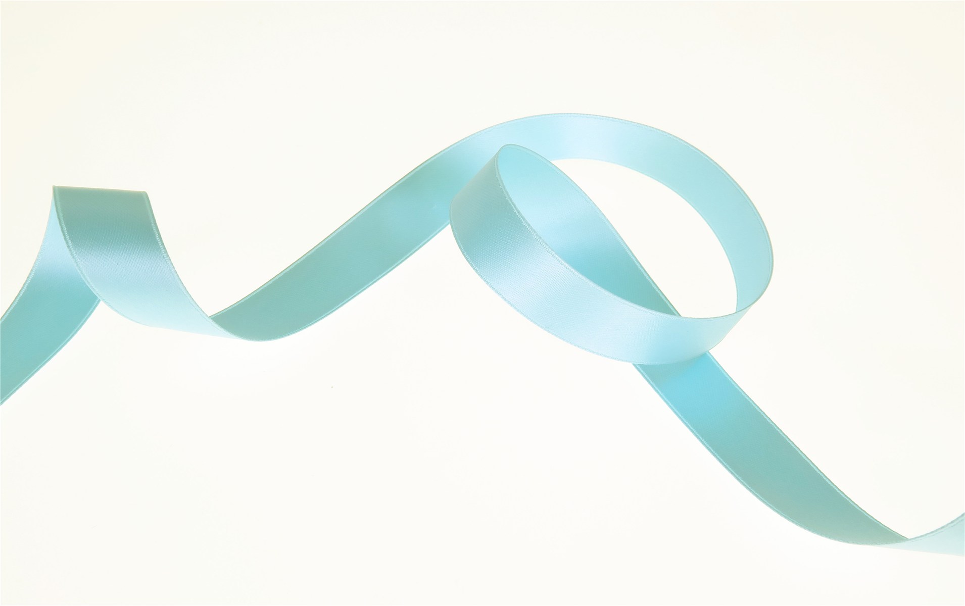 Double Face Satin Ribbon - Plain - 70 Turquoise - 16 mm