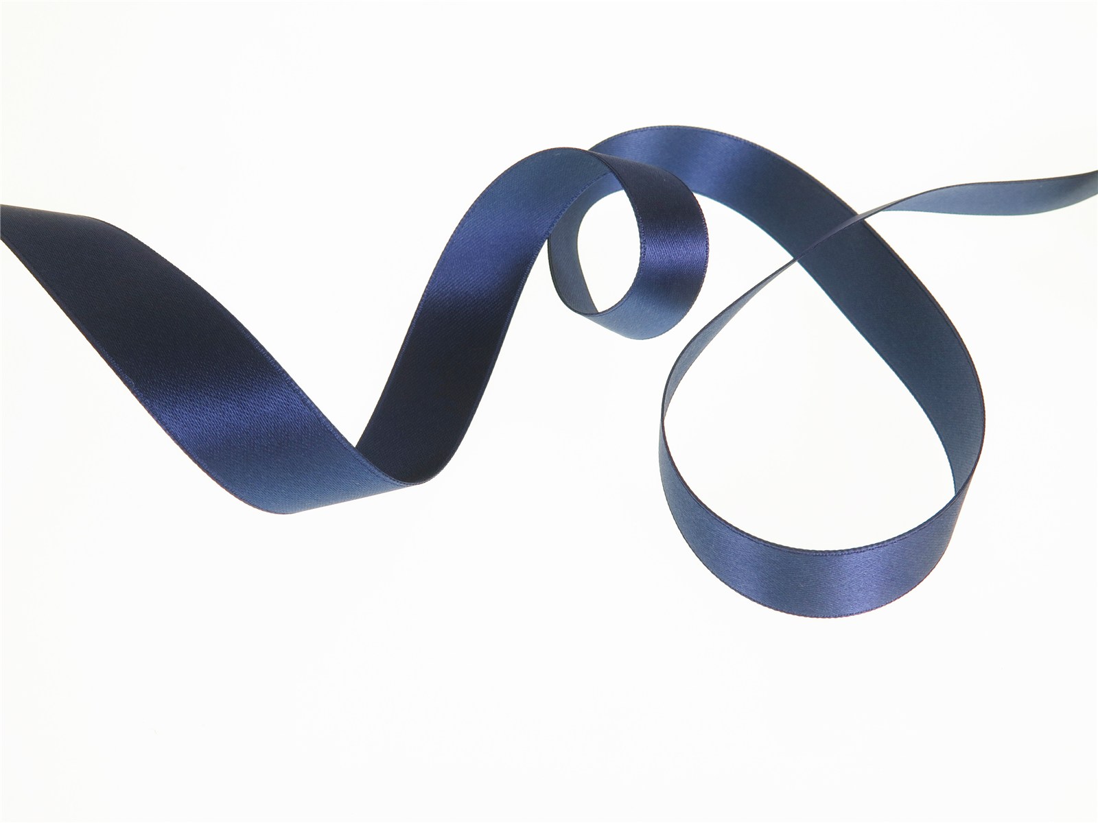 Double Face Satin Ribbon - Plain - 59 Bleu de Prune - 16 mm
