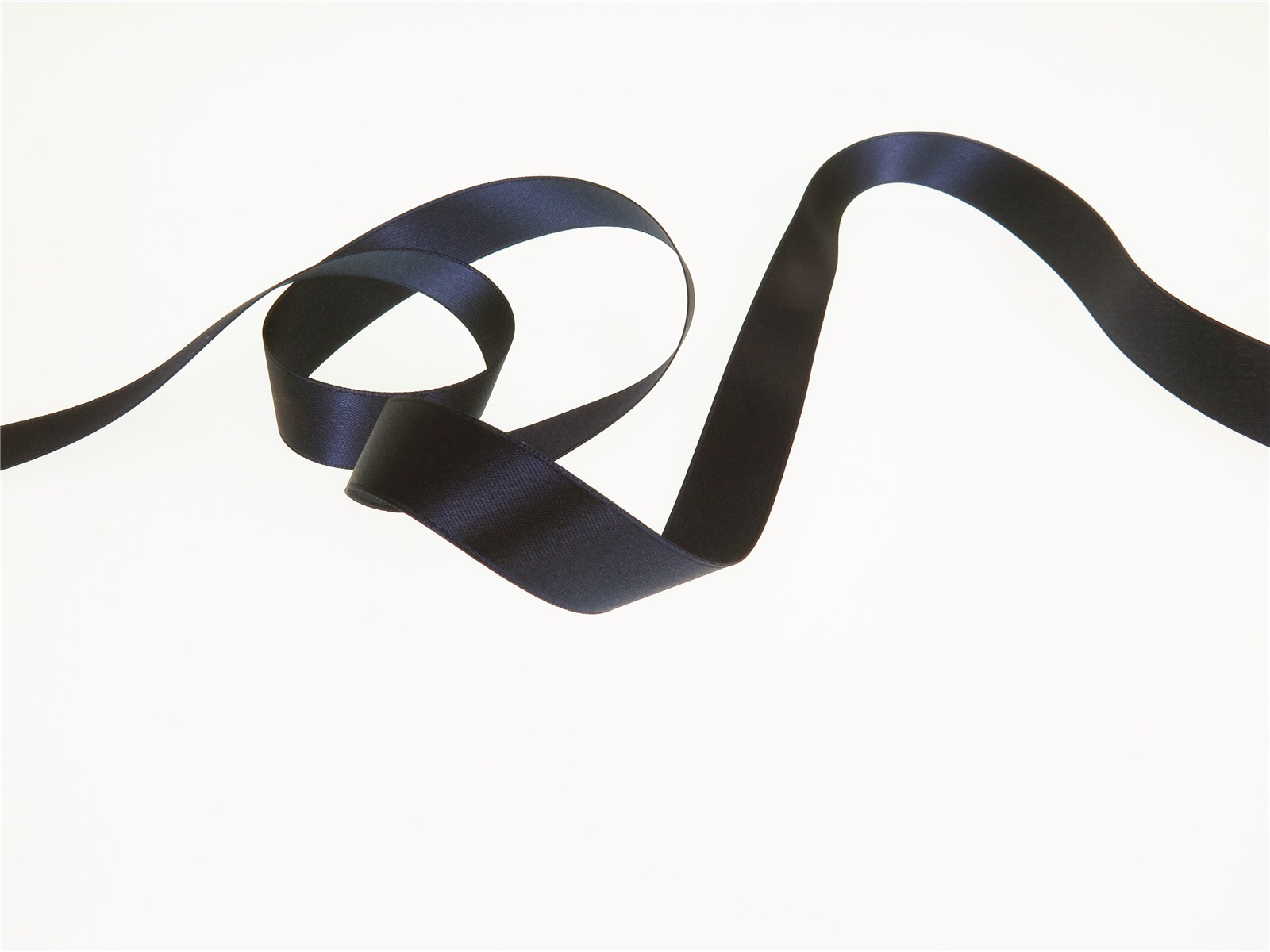 Ruban Satin double face - uni - 90 Navy - 16 mm