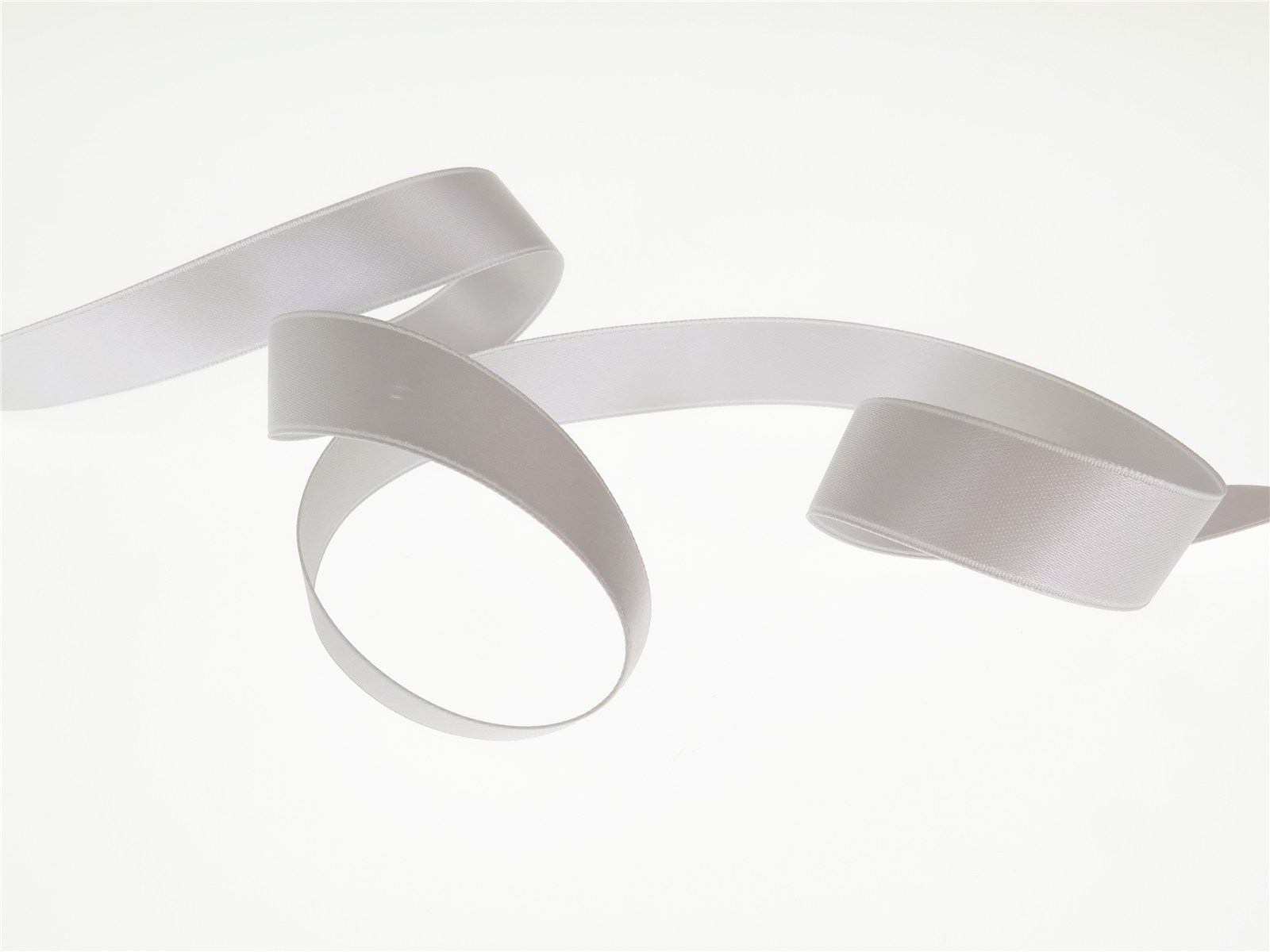 Double Face Satin Ribbon - Plain - 30 Silver - 16 mm