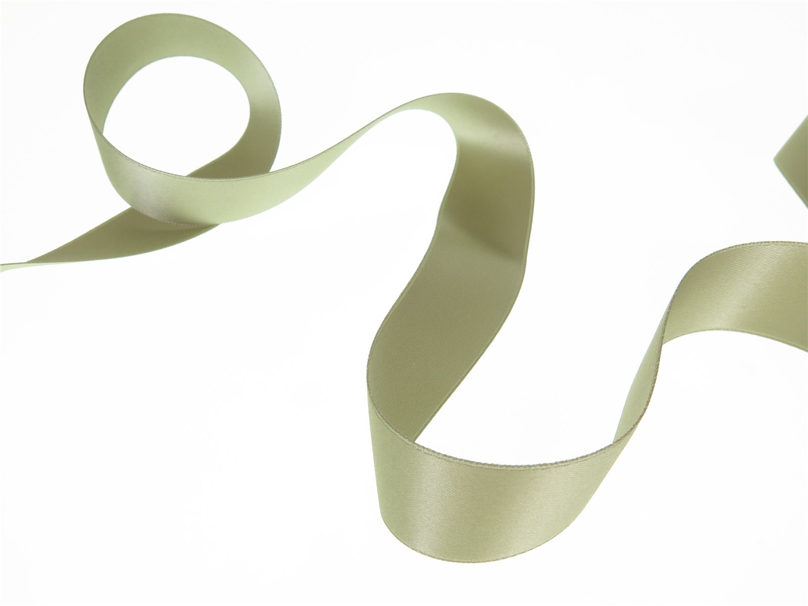 Double Face Satin Ribbon - Plain - 50 Khaki - 25 mm