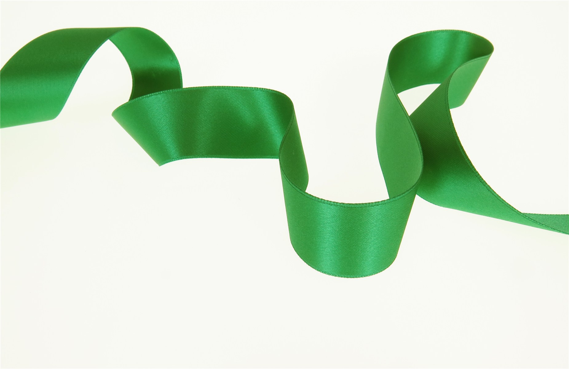 Double Face Satin Ribbon - Plain - 18 Emeraude - 25 mm