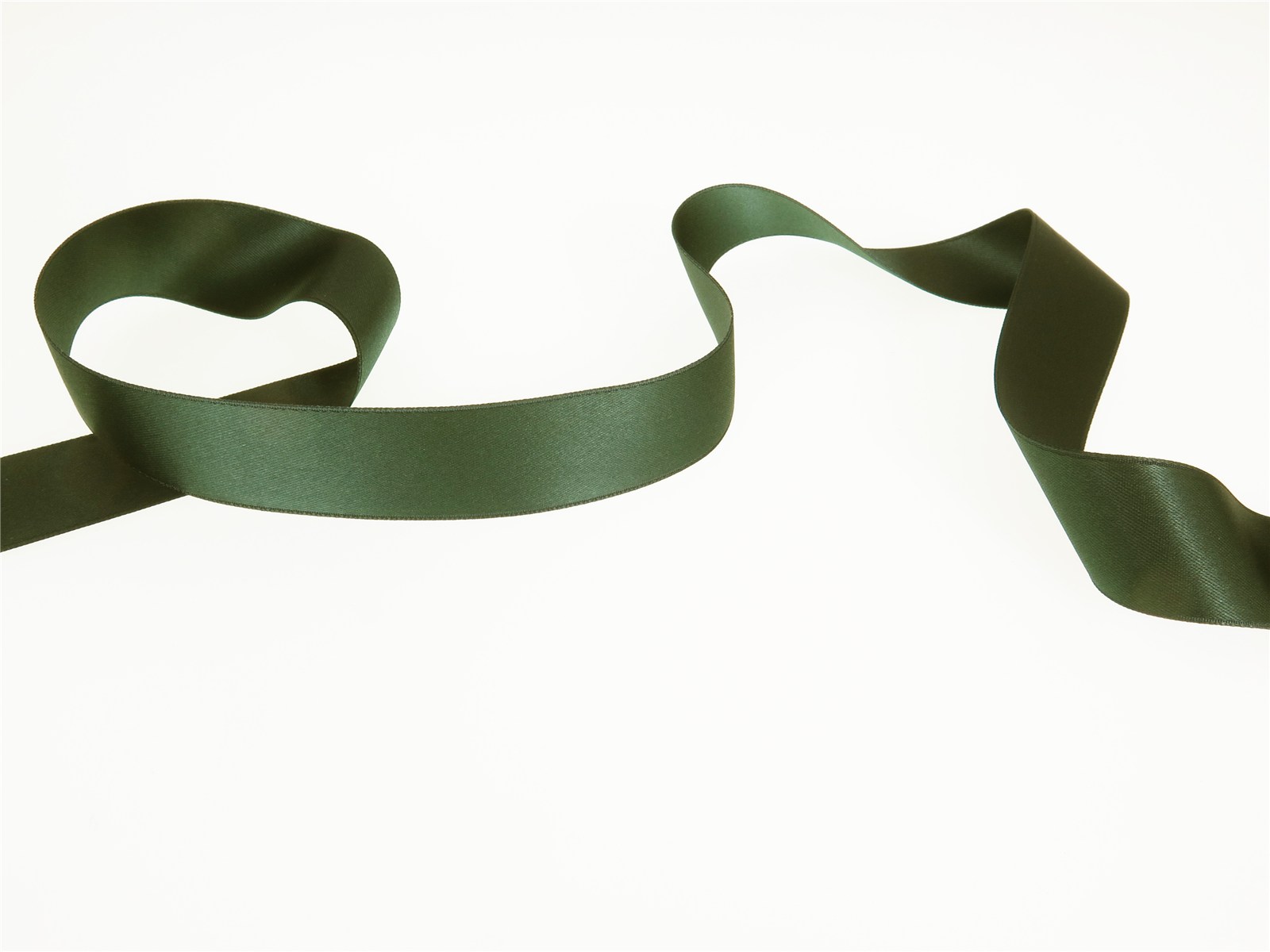 Double Face Satin Ribbon - Plain - 69 Foret - 25 mm