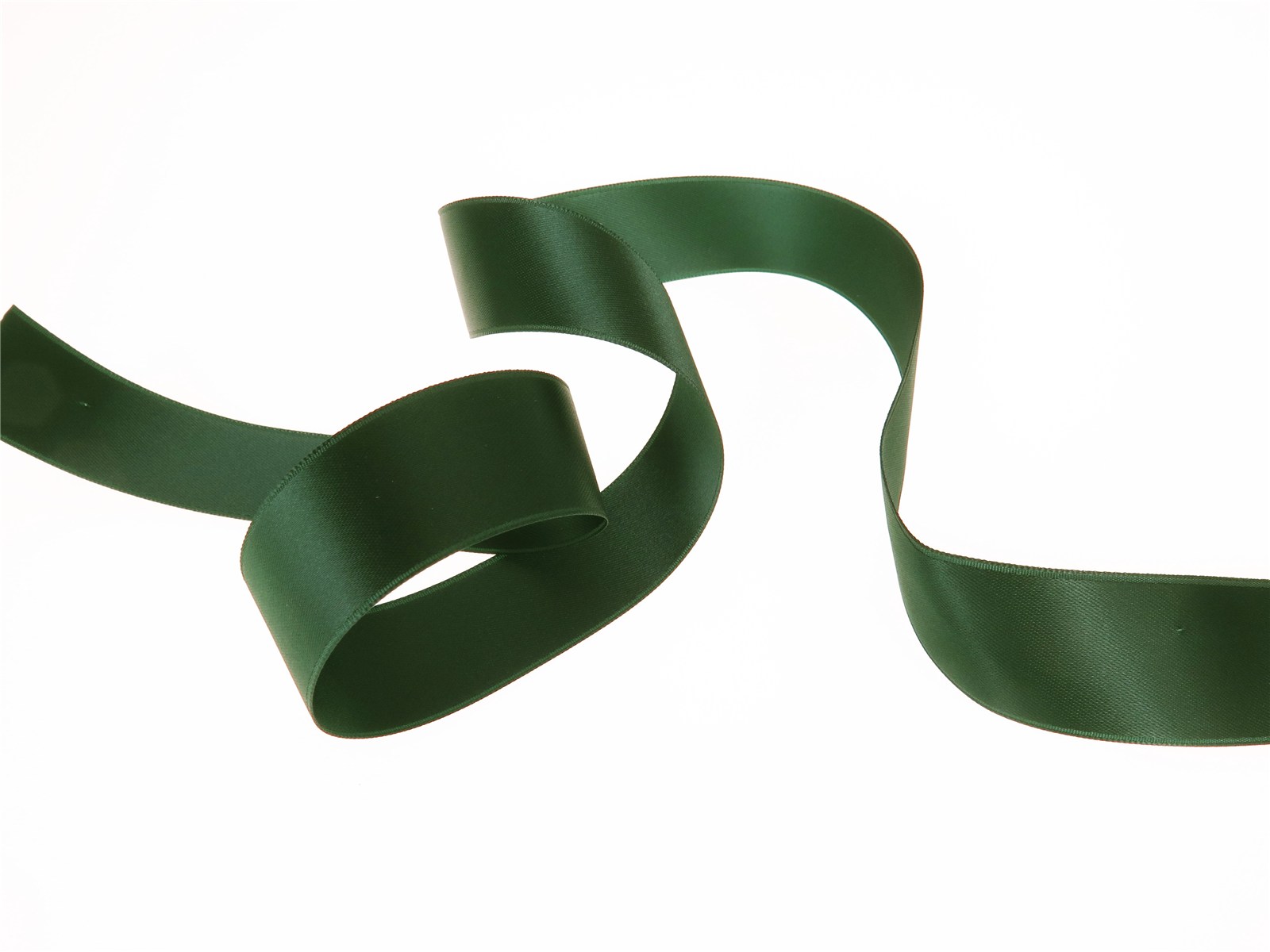 Double Face Satin Ribbon - Plain - 864 Dark Green - 25 mm