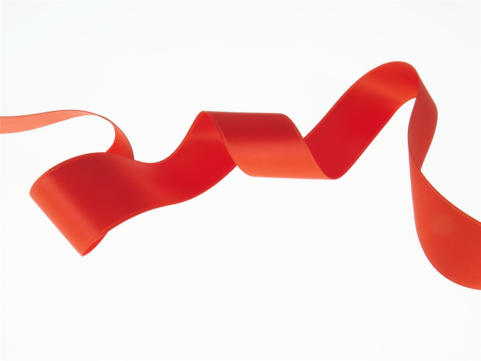 Double Face Satin Ribbon - Plain - 148 Corail - 25 mm