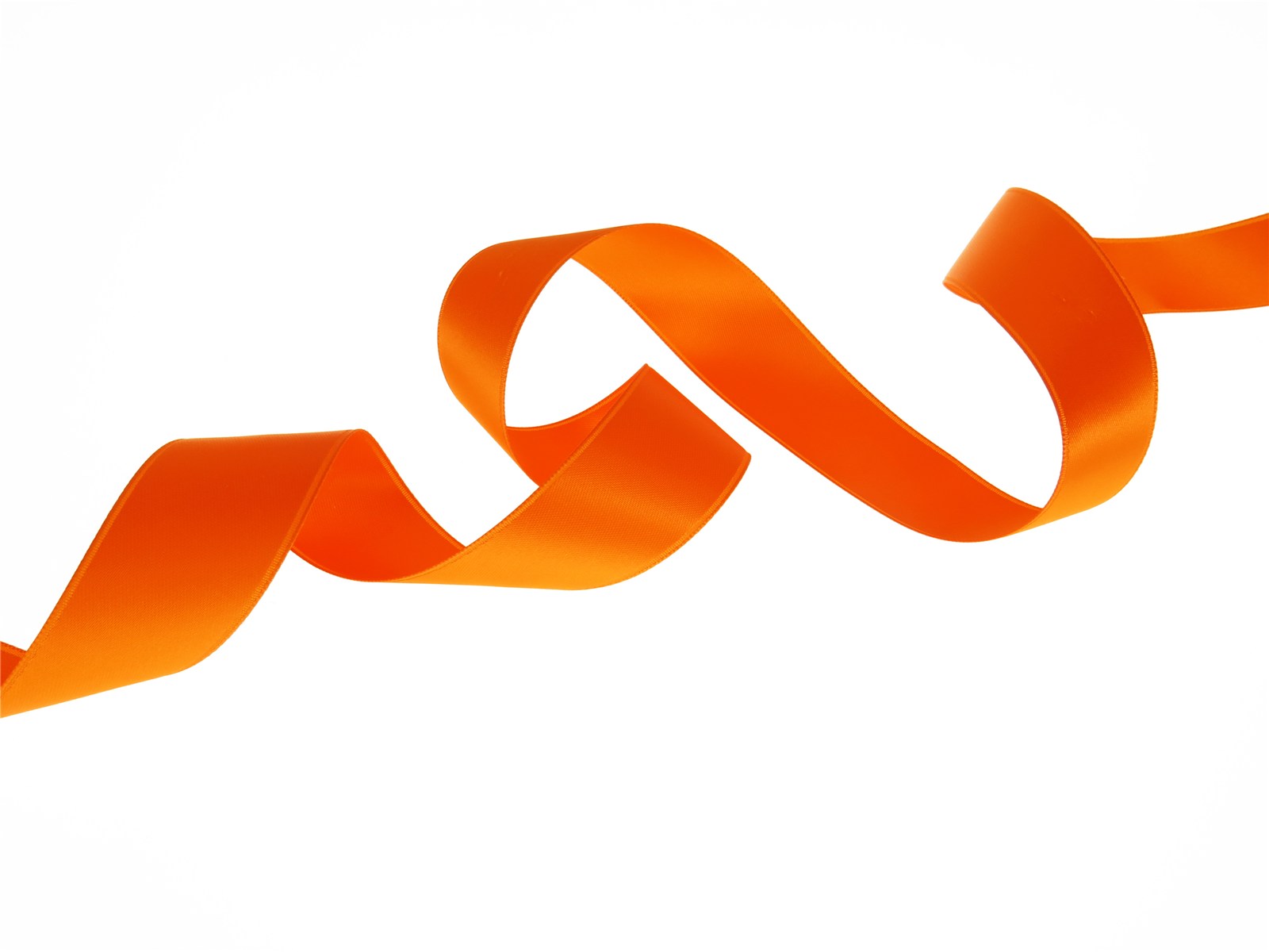 Double Face Satin Ribbon - Plain - 39 Tango - 25 mm