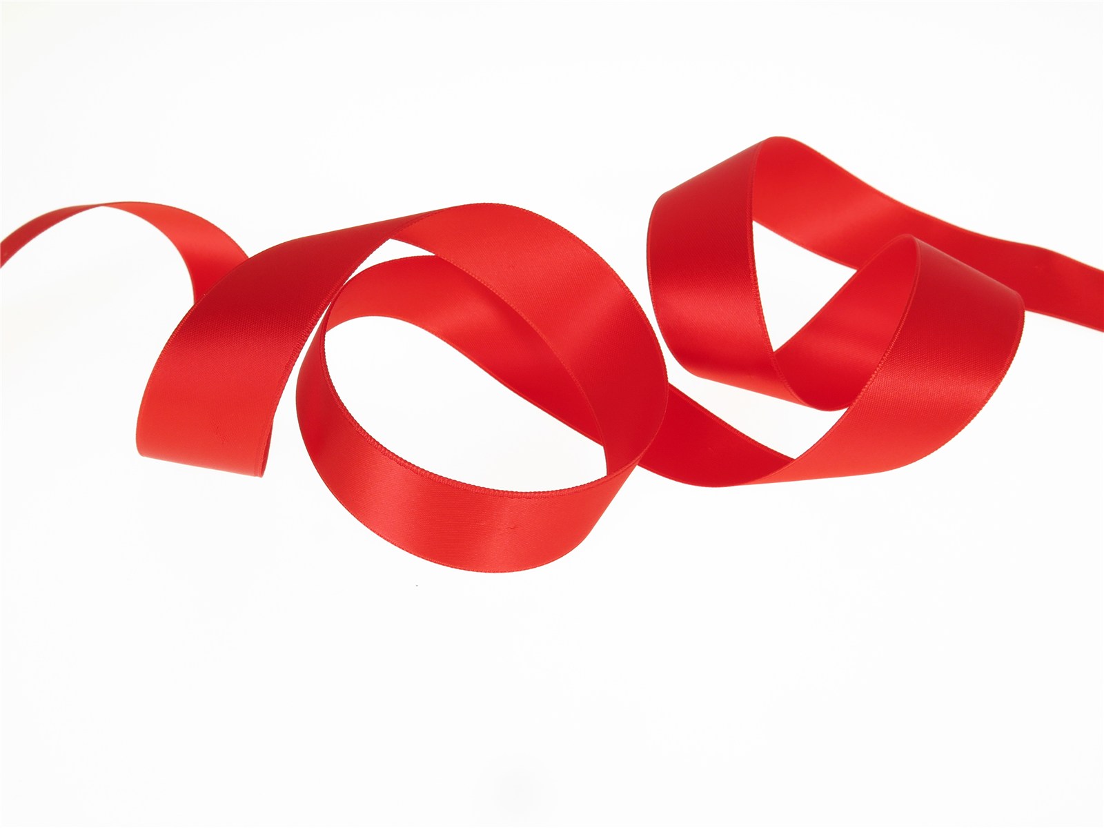 Double Face Satin Ribbon - Plain - 20 Rouge - 25 mm