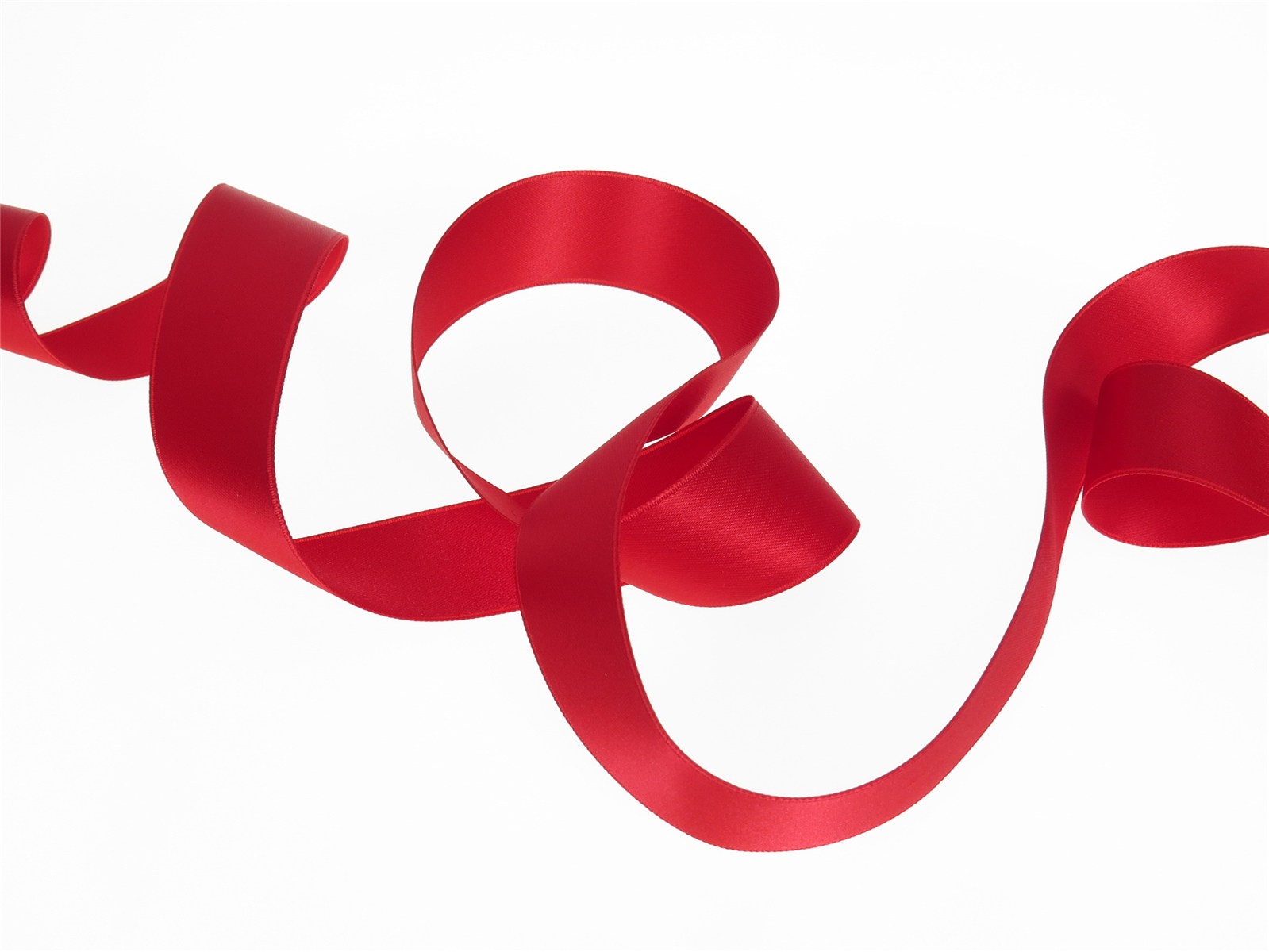 Double Face Satin Ribbon - Plain - 331 True Red - 25 mm