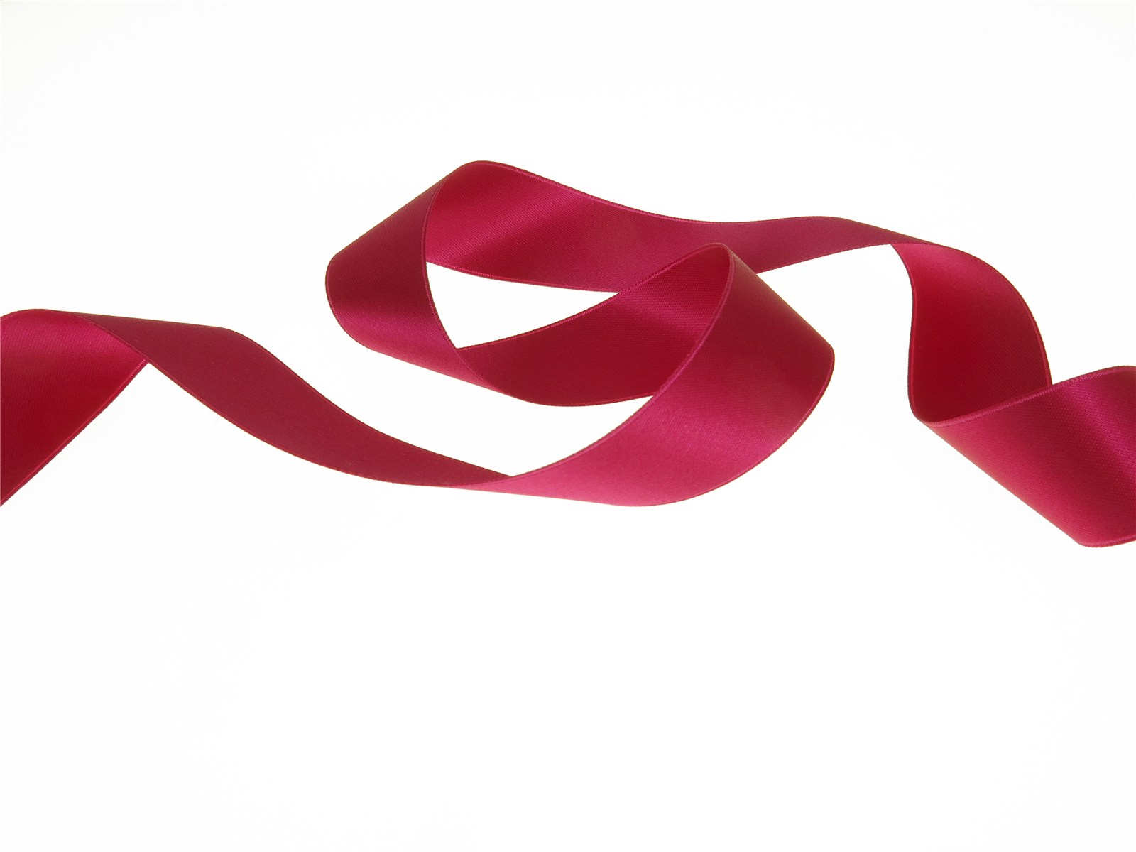 Double Face Satin Ribbon - Plain - 91 Fuchsia - 25 mm