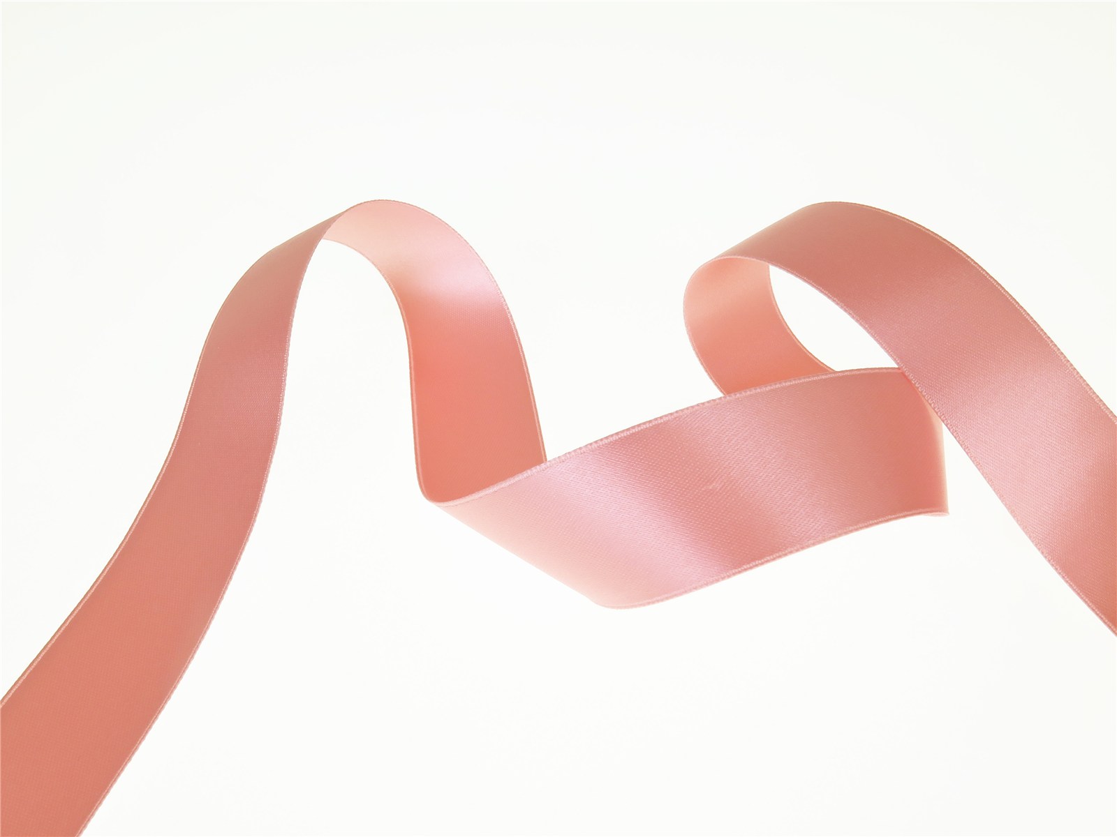 Double Face Satin Ribbon - Plain - 57 Bois de Rose - 25 mm