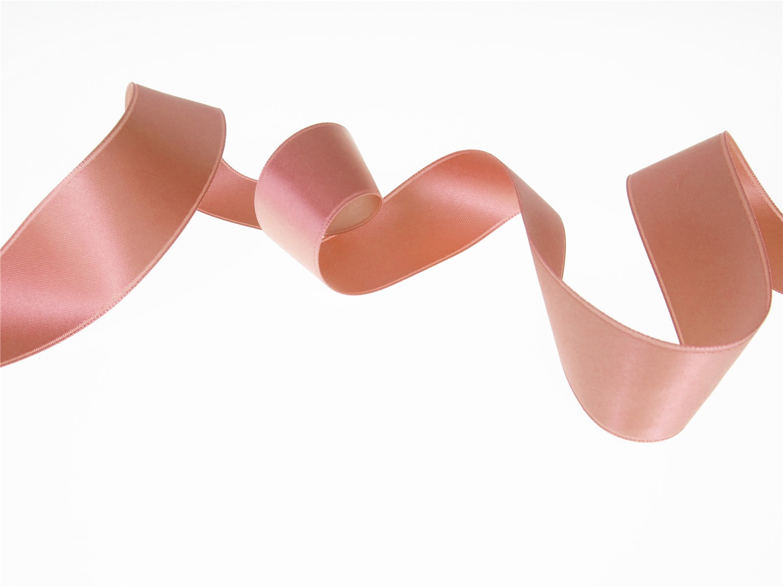 Double Face Satin Ribbon - Plain - 77 Vieux Rose - 25 mm