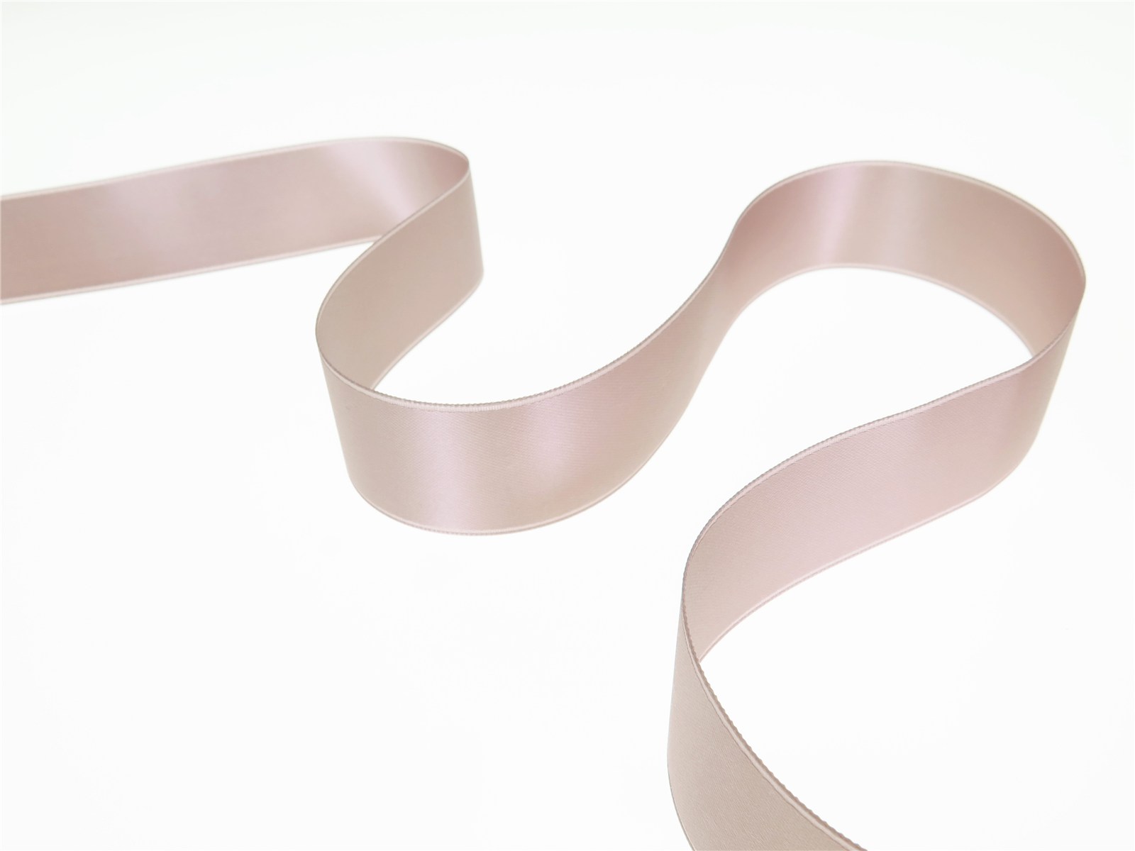 Double Face Satin Ribbon - Plain - 254 Misty Rose - 25 mm