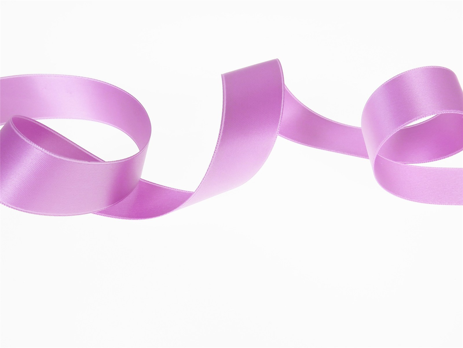 Double Face Satin Ribbon - Plain - 423 Lilas - 25 mm