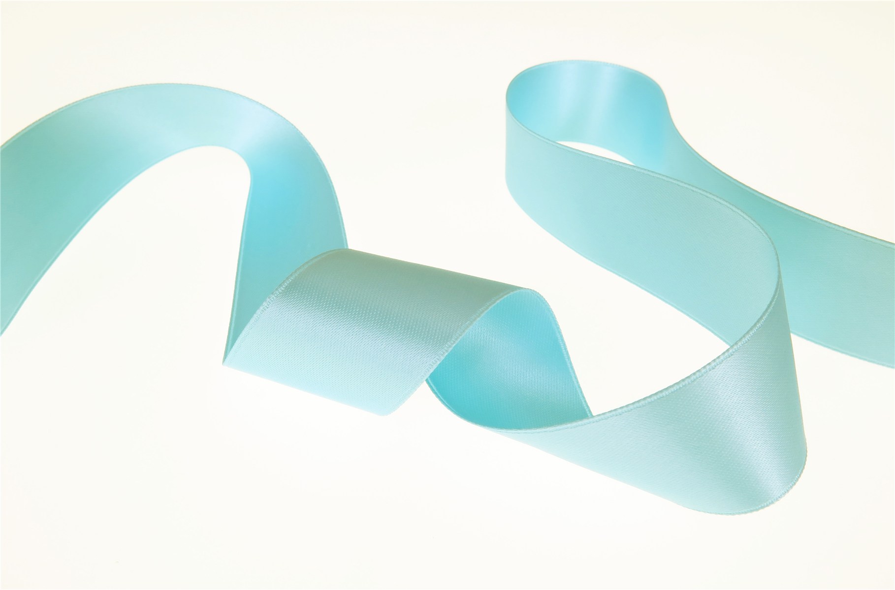 Double Face Satin Ribbon - Plain - 70 Turquoise - 25 mm