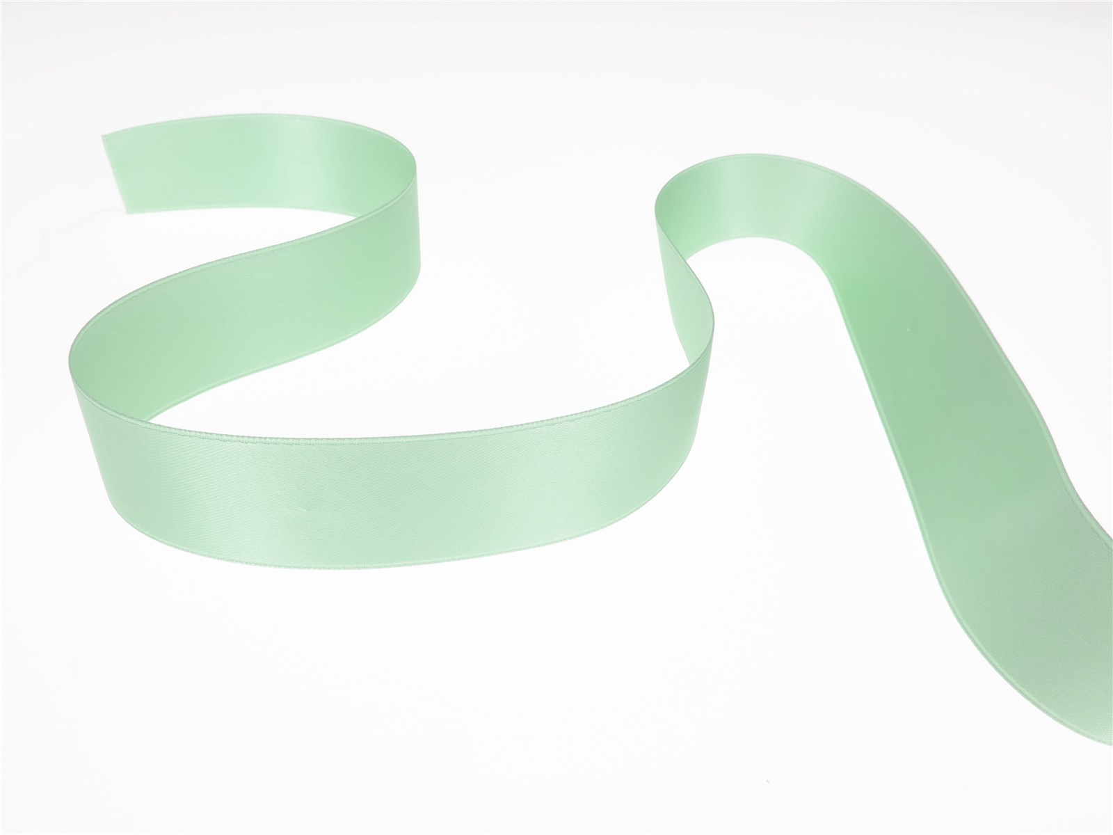 Double Face Satin Ribbon - Plain - 86 Reseda - 25 mm