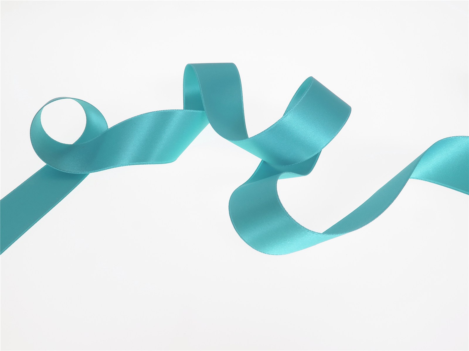 Double Face Satin Ribbon - Plain - 303 Aqua - 25 mm