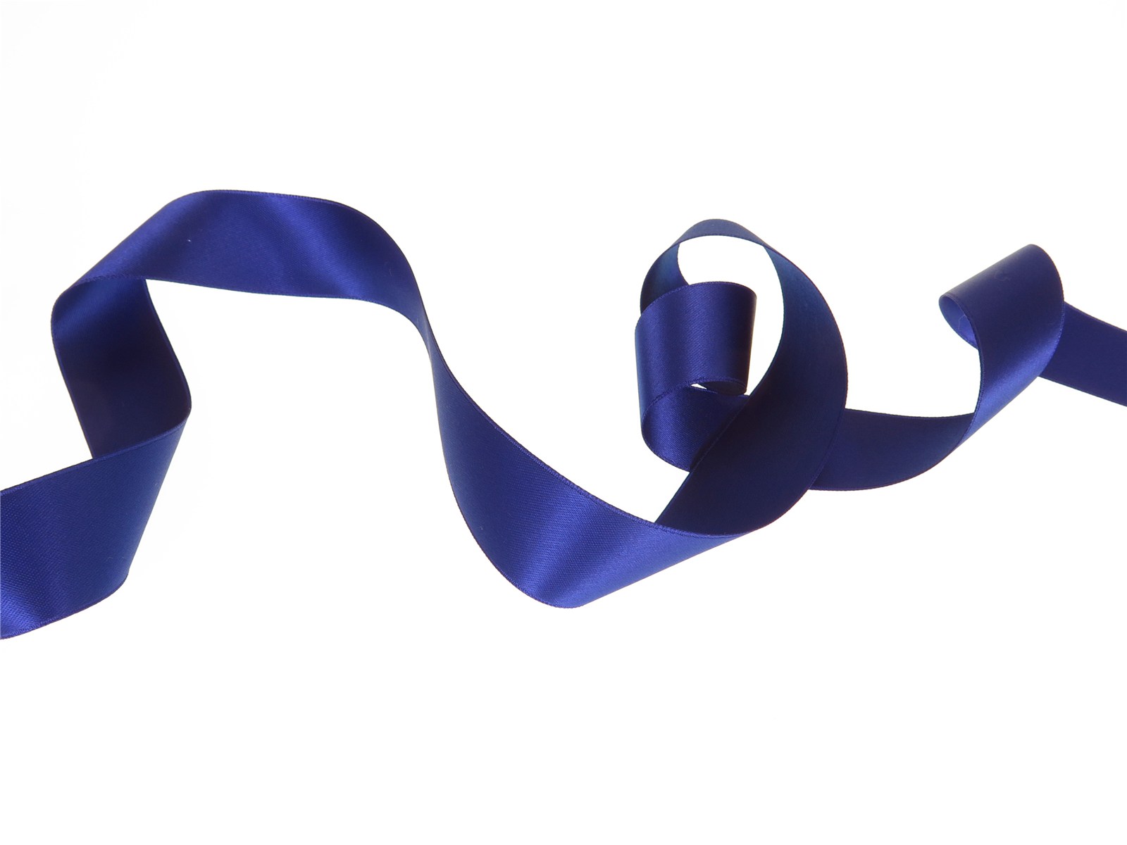 Double Face Satin Ribbon - Plain - 40 Royal - 25 mm