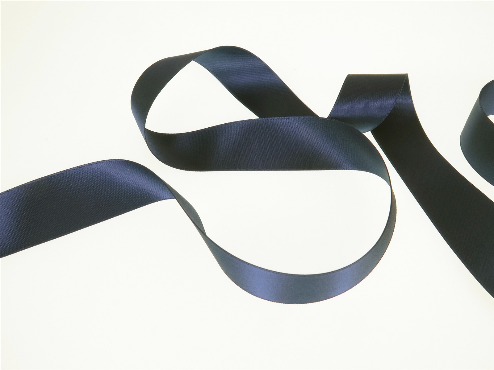 Double Face Satin Ribbon - Plain - 59 Bleu de Prune - 25 mm