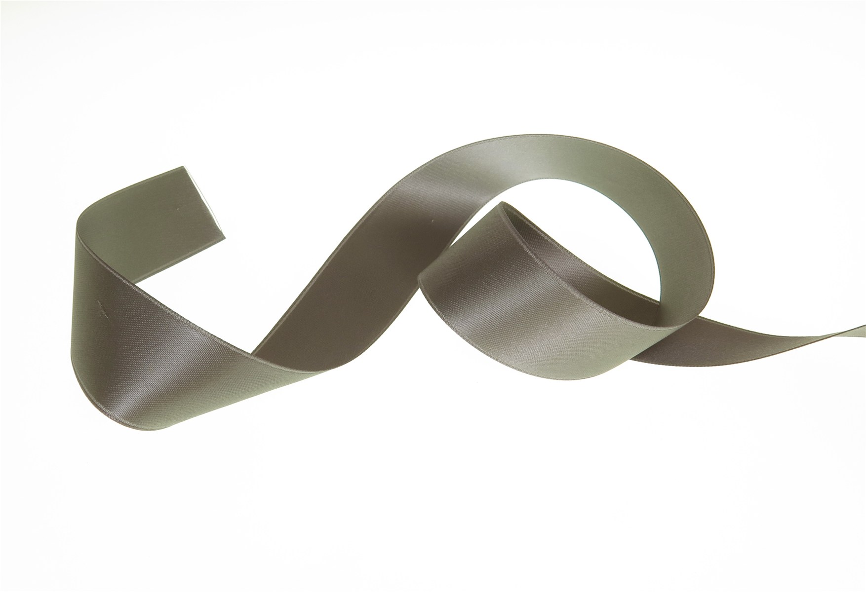 Double Face Satin Ribbon - Plain - 43 Elephant - 25 mm