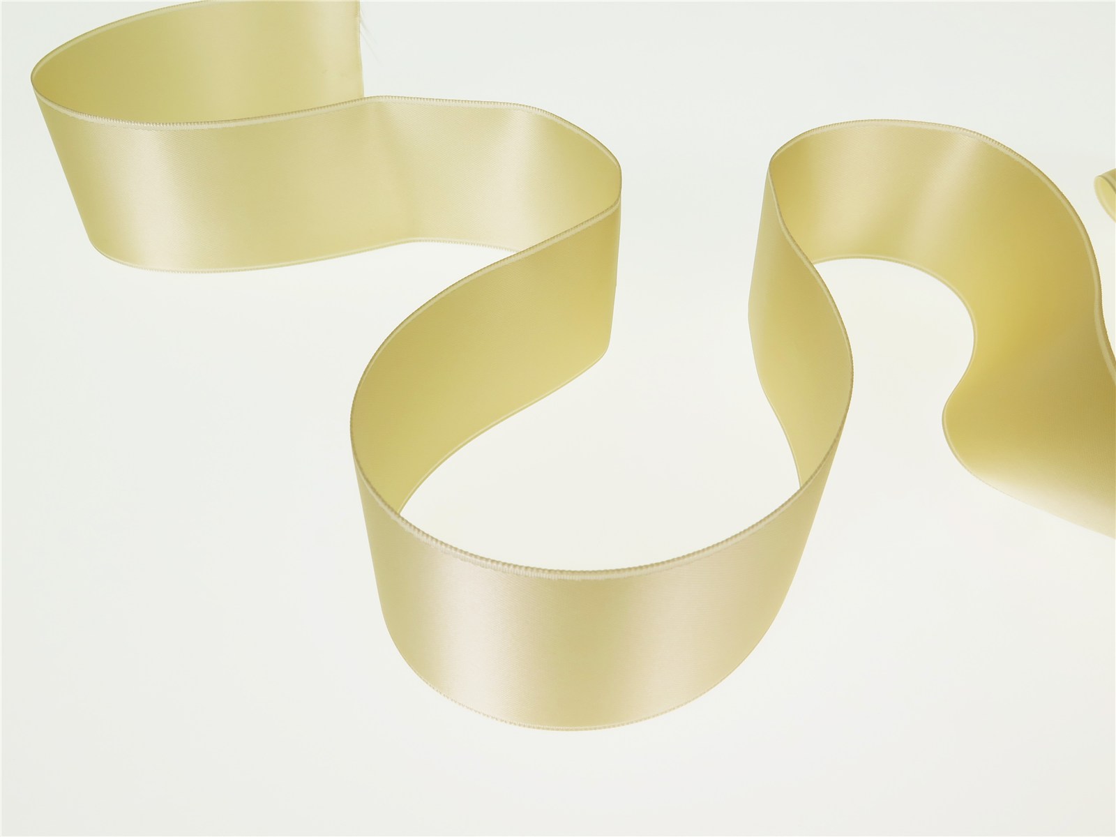 Double Face Satin Ribbon - Plain - 614 White Coffee - 40 mm