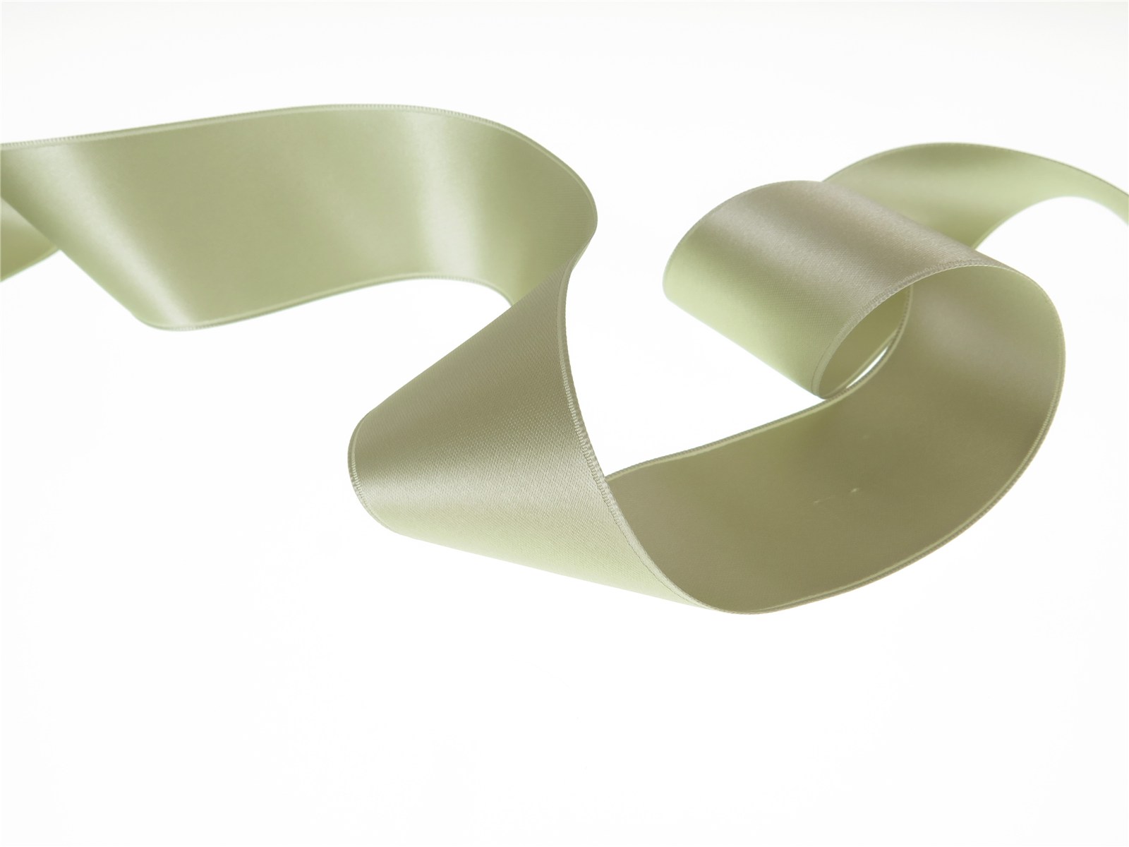 Double Face Satin Ribbon - Plain - 50 Khaki - 40 mm