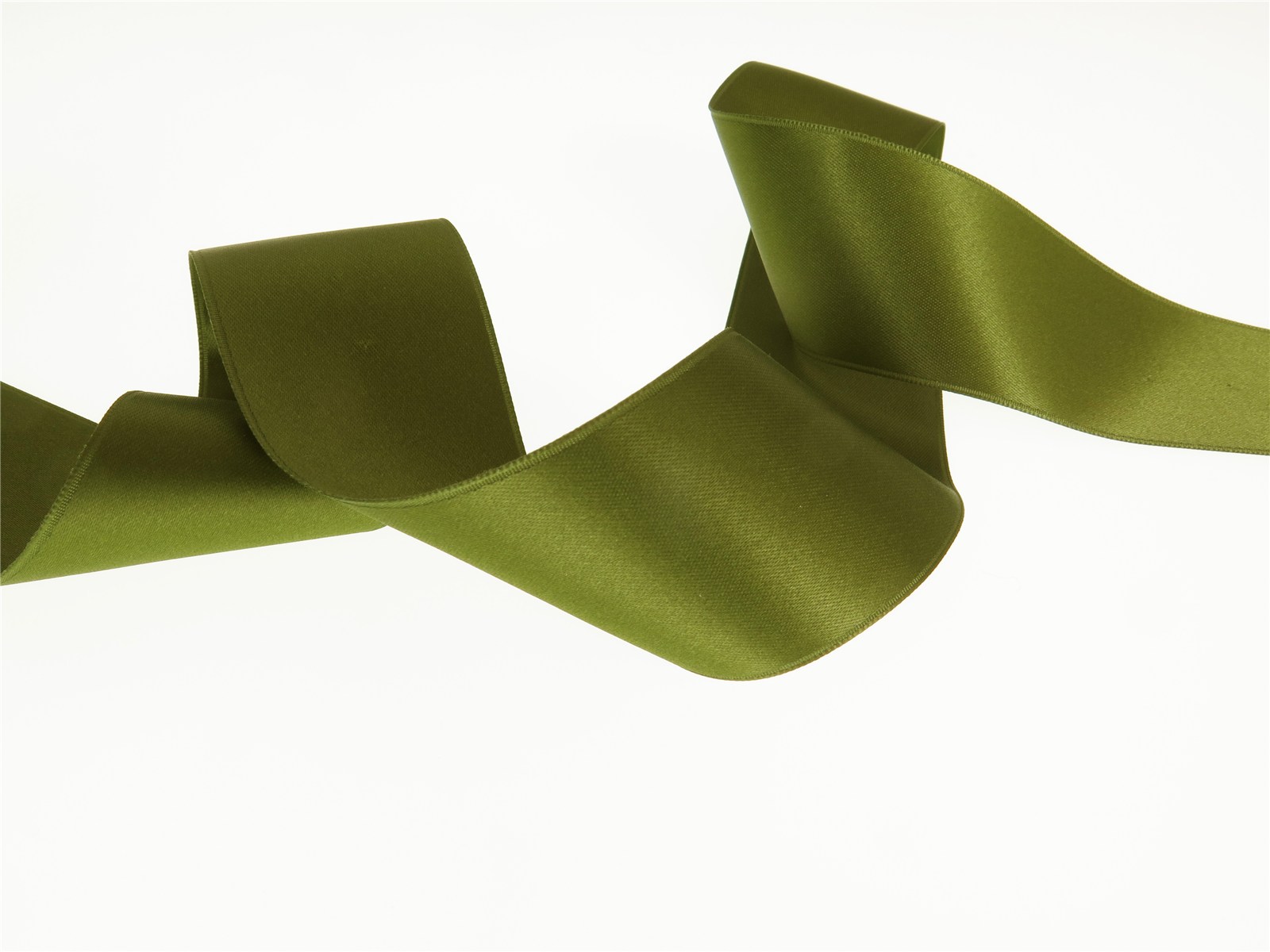 Double Face Satin Ribbon - Plain - 80 Loden - 40 mm