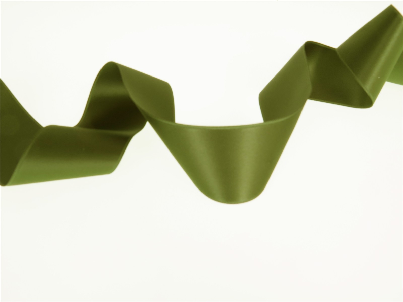 Ruban Satin double face - uni - 893 Olive - 40 mm