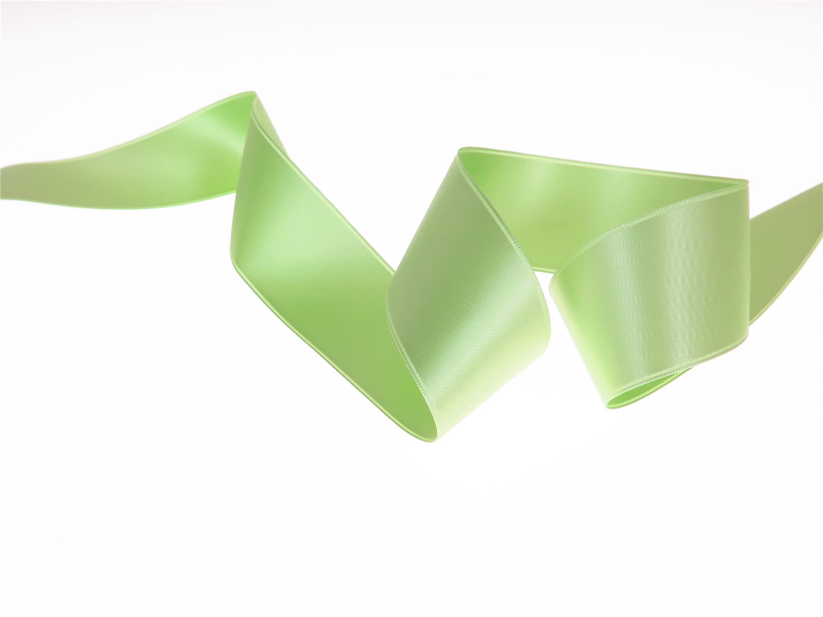 Double Face Satin Ribbon - Plain - 804 Grass - 40 mm