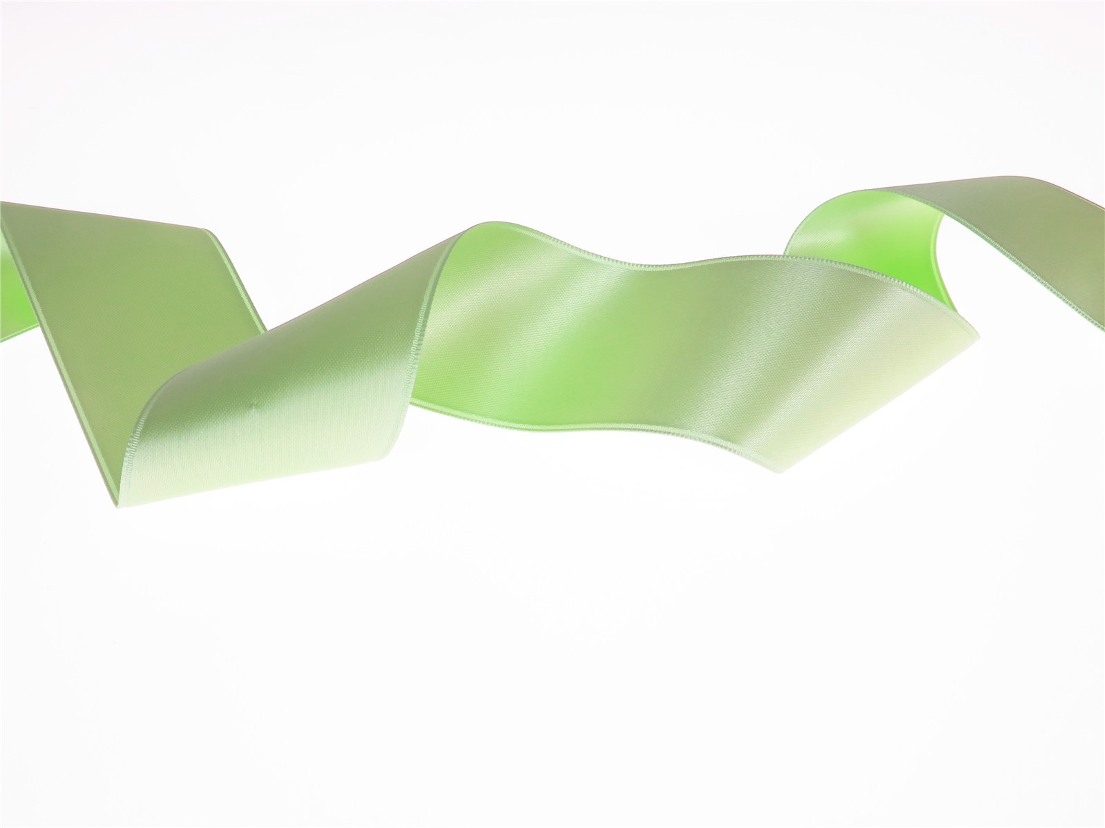 Double Face Satin Ribbon - Plain - 84 Pomme - 40 mm