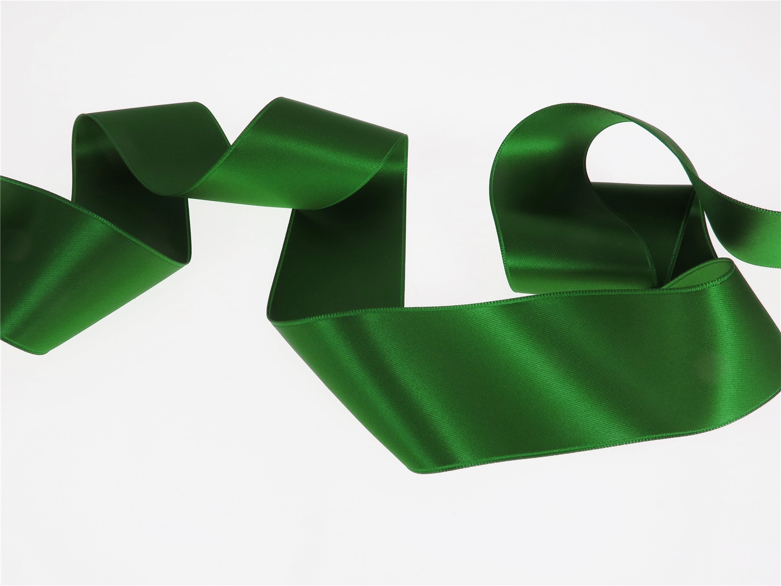 Double Face Satin Ribbon - Plain - 861 Gazon - 40 mm