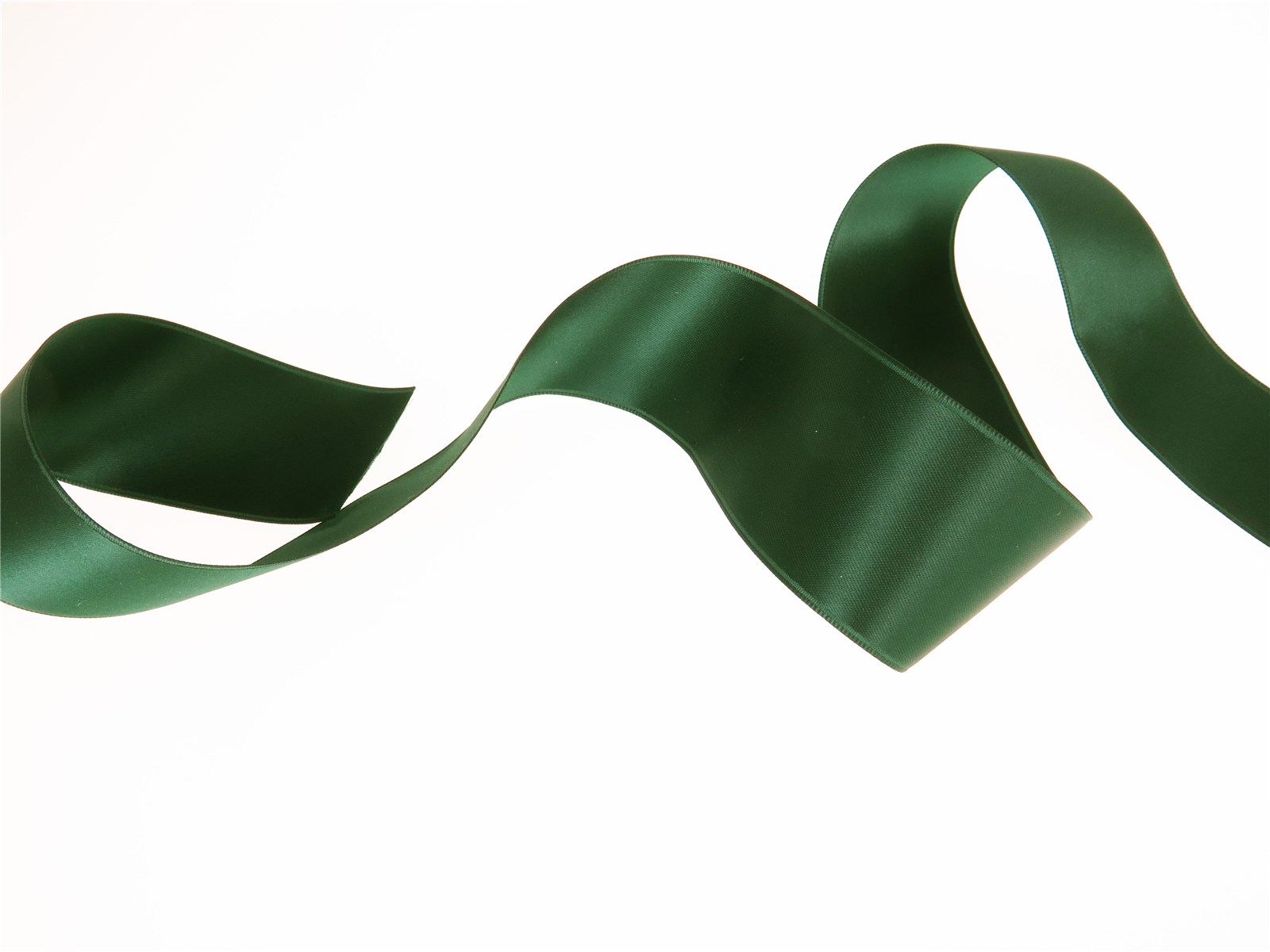 Double Face Satin Ribbon - Plain - 864 Dark Green - 40 mm