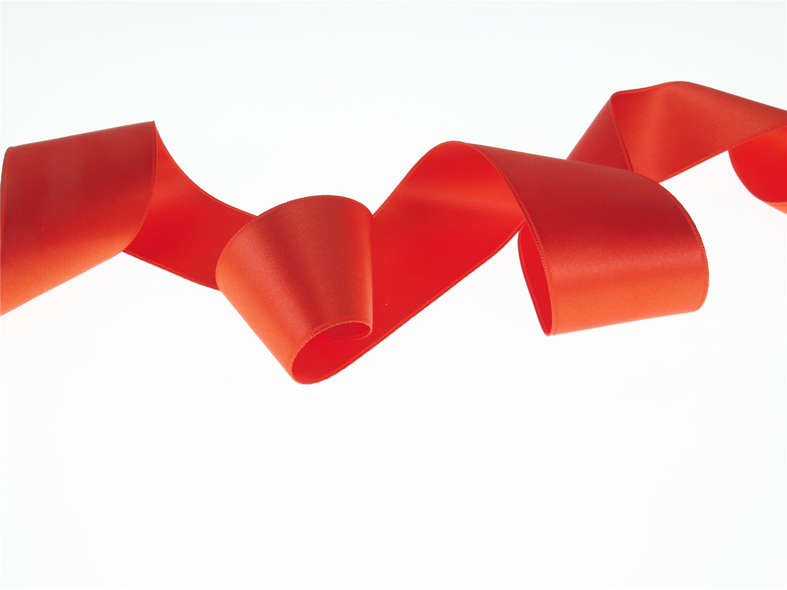 Double Face Satin Ribbon - Plain - 148 Corail - 40 mm