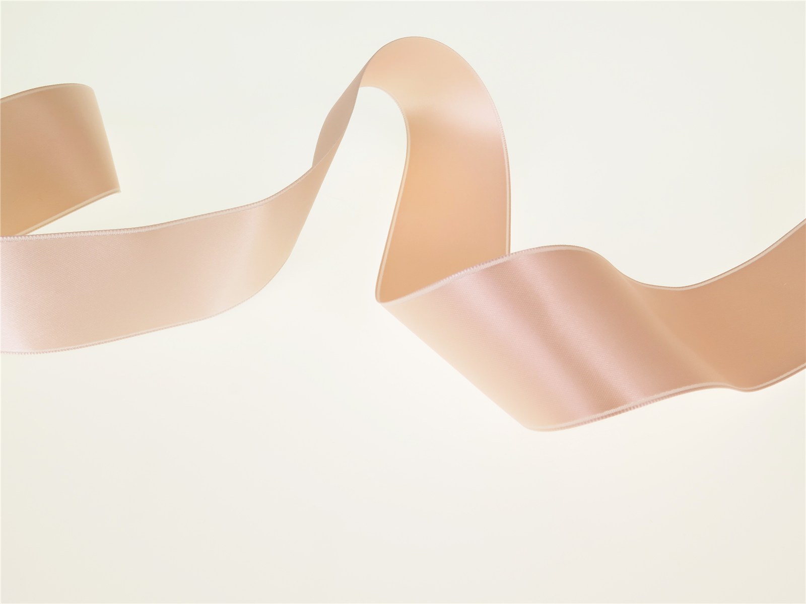 Double Face Satin Ribbon - Plain - 61 Peche - 40 mm