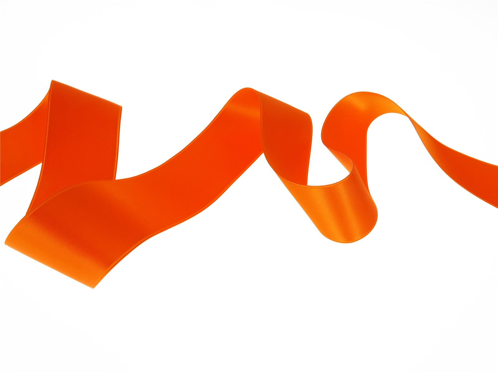 Double Face Satin Ribbon - Plain - 39 Tango - 40 mm