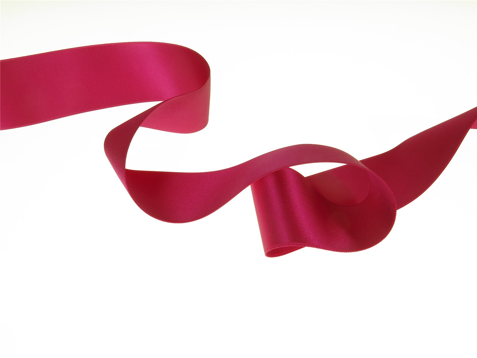 Double Face Satin Ribbon - Plain - 91 Fuchsia - 40 mm