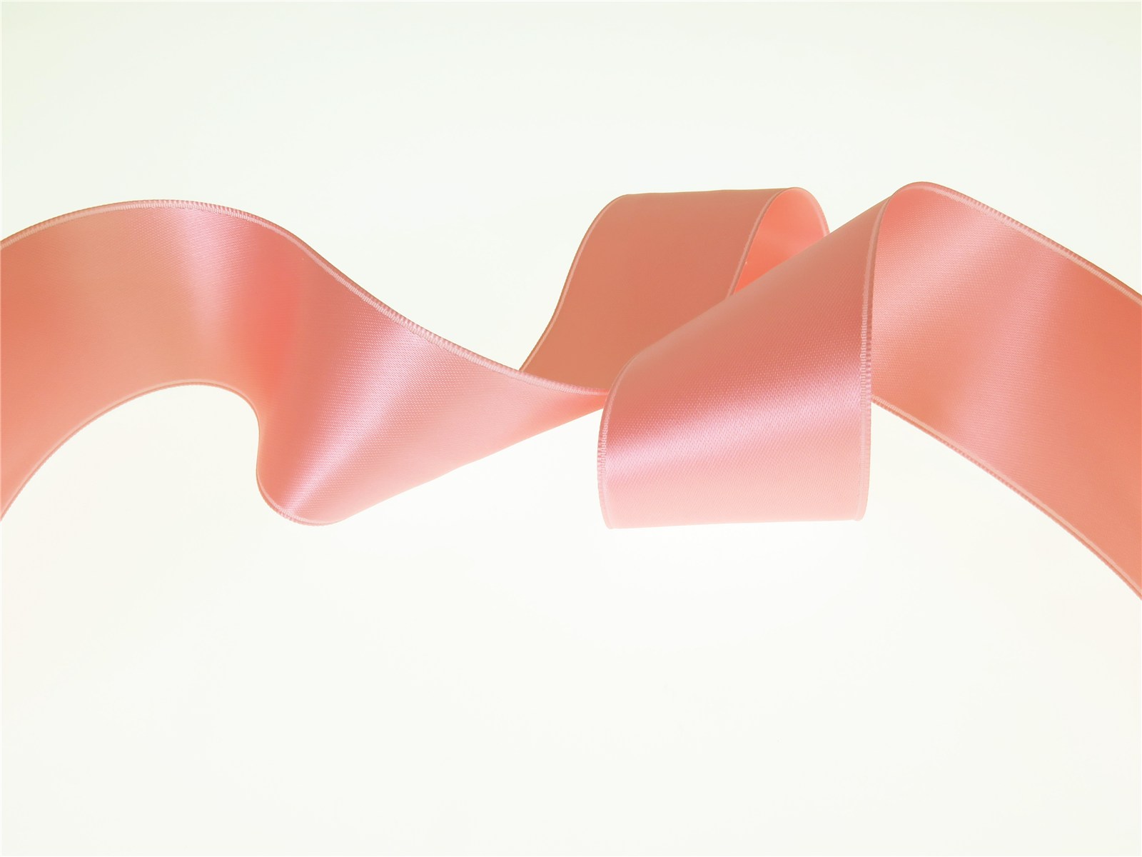 Double Face Satin Ribbon - Plain - 57 Bois de Rose - 40 mm