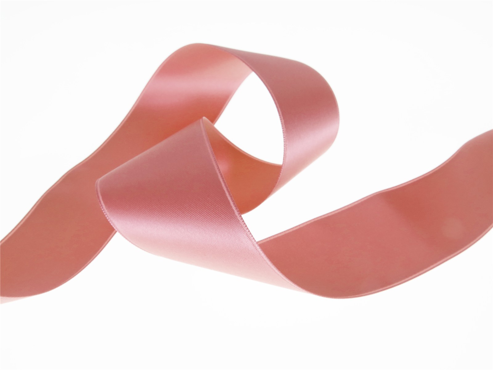 Double Face Satin Ribbon - Plain - 77 Vieux Rose - 40 mm