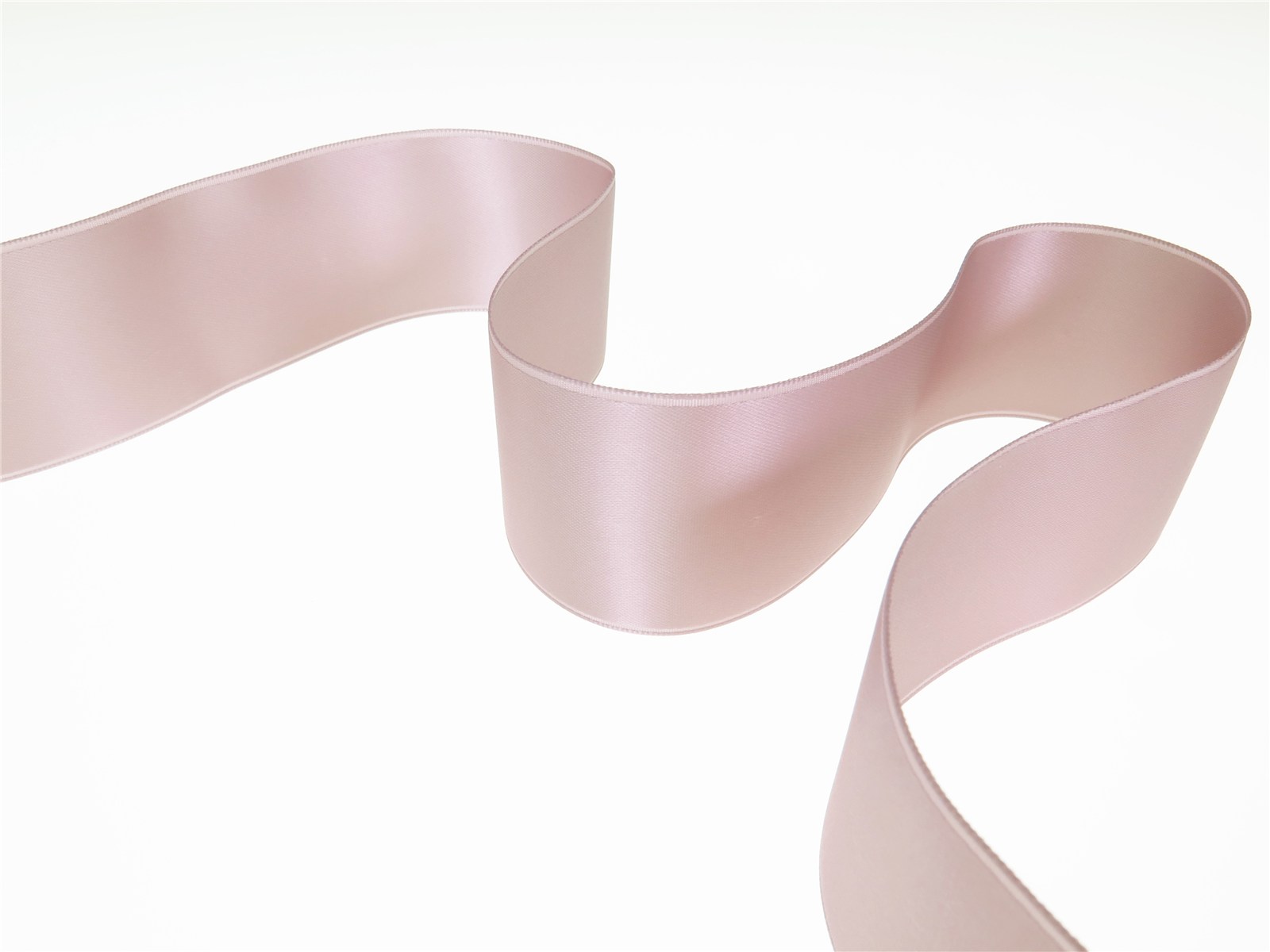 Double Face Satin Ribbon - Plain - 254 Misty Rose - 40 mm