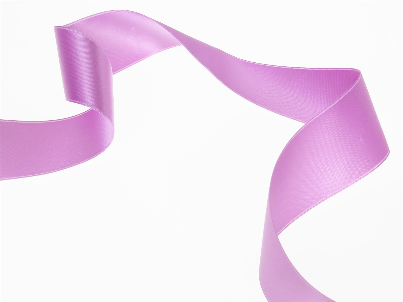 Double Face Satin Ribbon - Plain - 423 Lilas - 40 mm