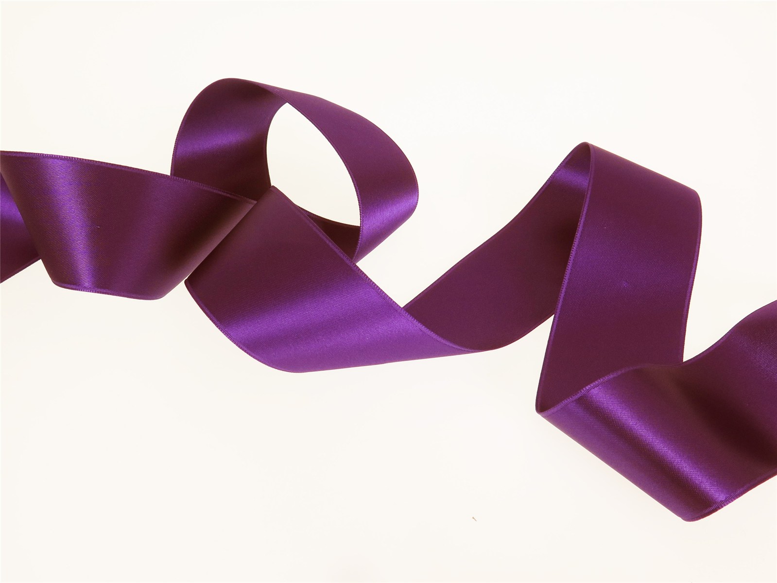 Double Face Satin Ribbon - Plain - 52 Eveque - 40 mm