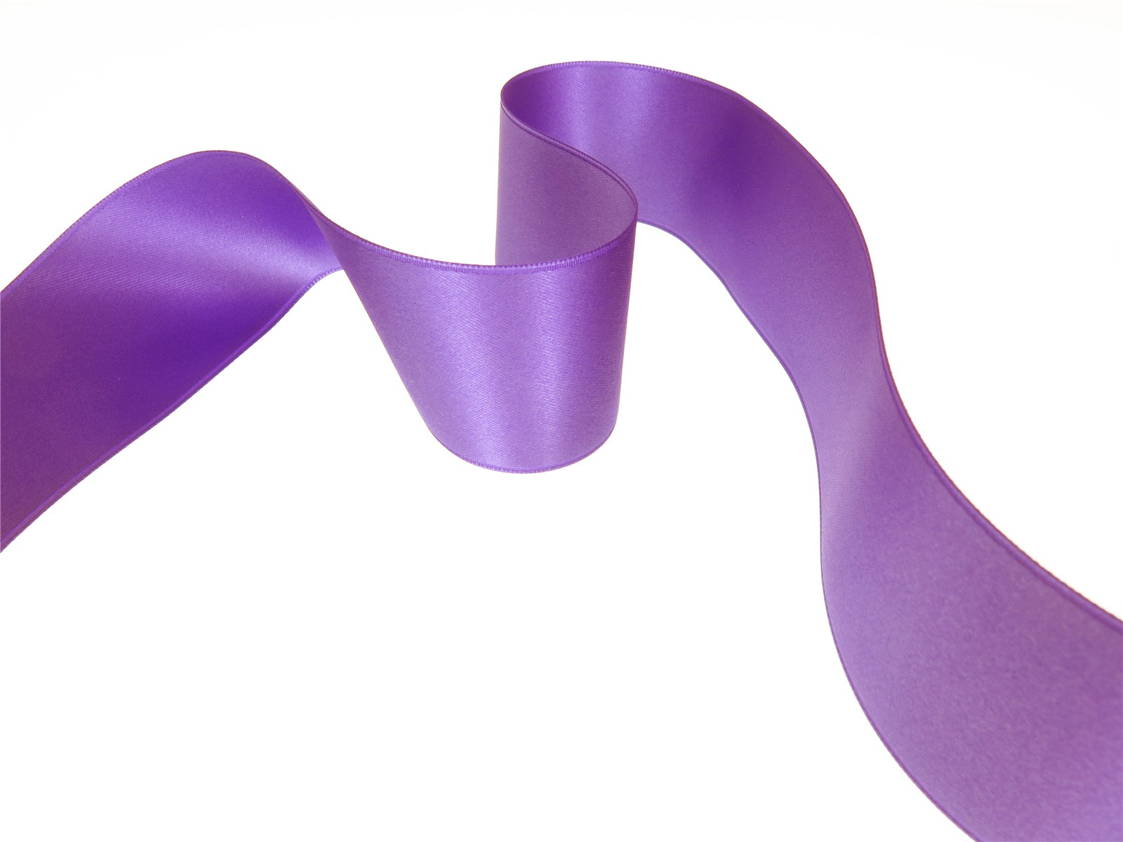 Double Face Satin Ribbon - Plain - 96 Violet - 40 mm