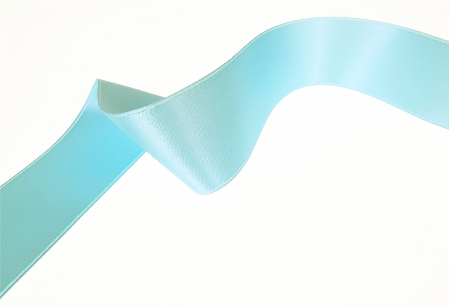 Double Face Satin Ribbon - Plain - 70 Turquoise - 40 mm