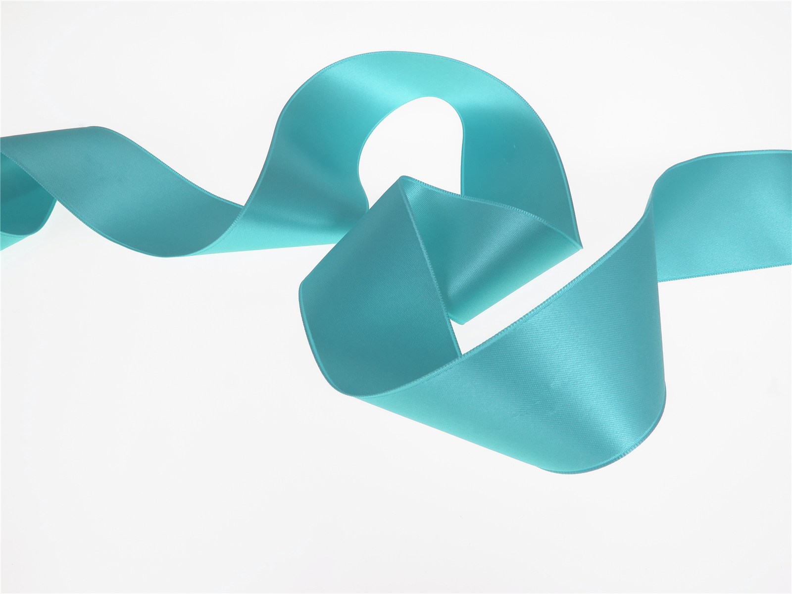 Double Face Satin Ribbon - Plain - 303 Aqua - 40 mm