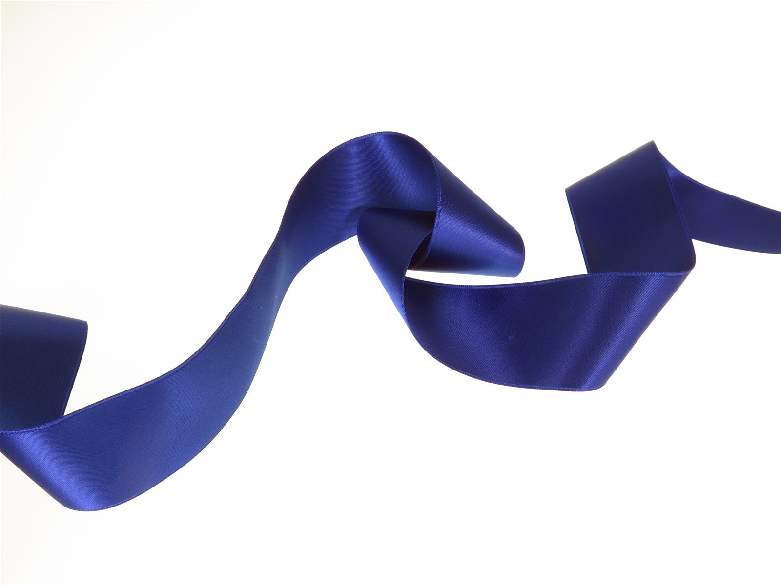 Double Face Satin Ribbon - Plain - 40 Royal - 40 mm