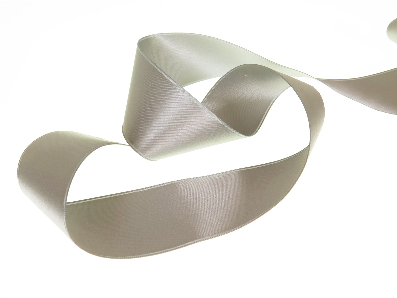 Double Face Satin Ribbon - Plain - 36 Grey - 40 mm