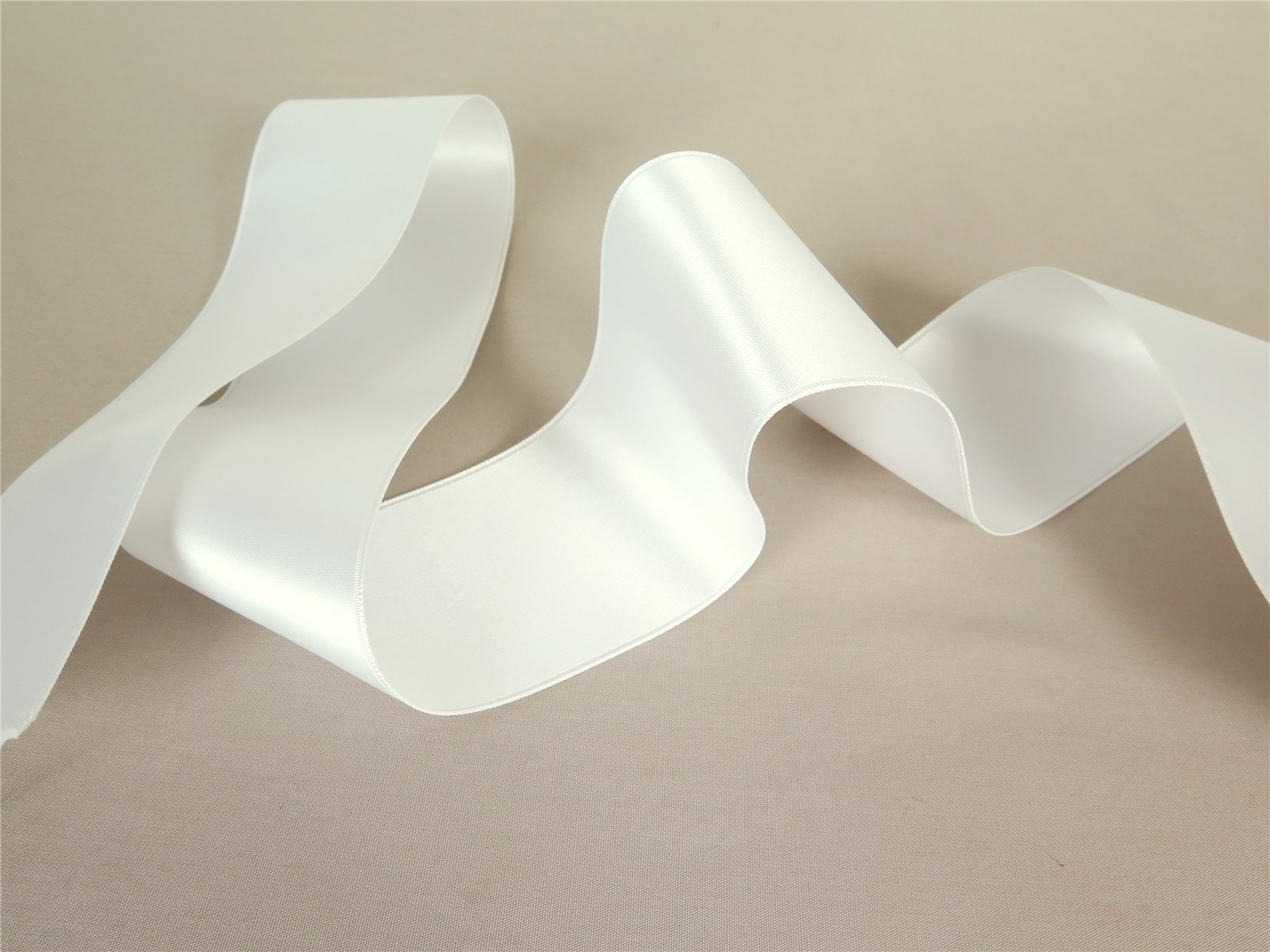 Double Face Satin Ribbon - Plain - 23 Natural - 50 mm