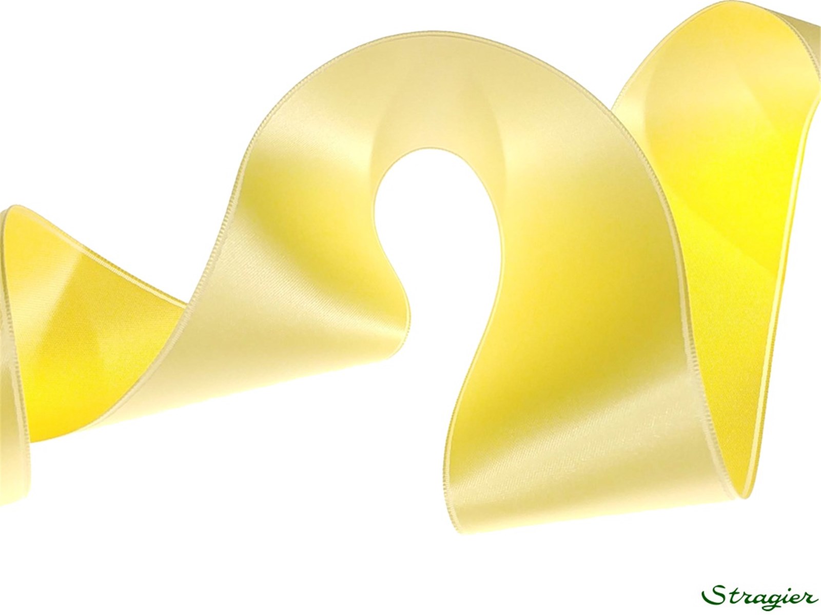 Double Face Satin Ribbon - Plain - 07 Banane - 50 mm