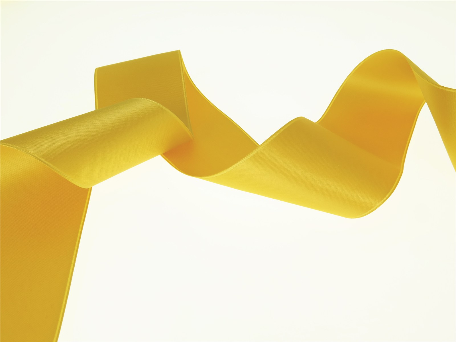 Double Face Satin Ribbon - Plain - 45 Gold - 50 mm